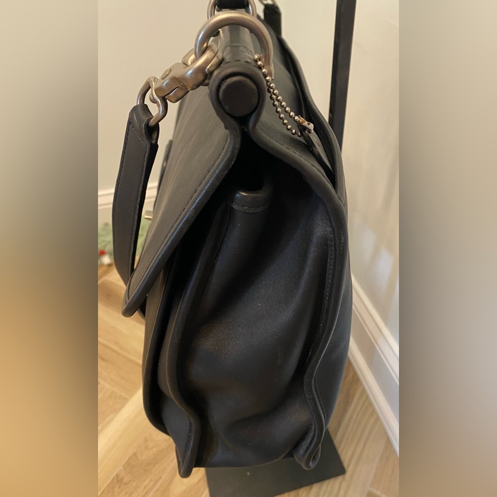 Coach Black Laptop Bag with Top Handle and Shoulder Strap - Picture 5 of 15